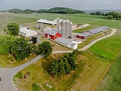 Arial view of a Dairy Farm